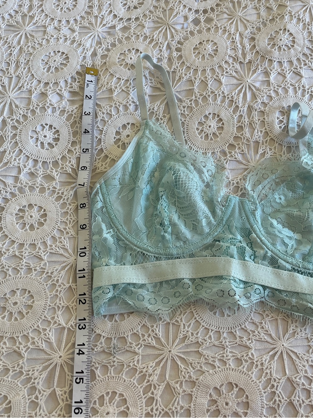 Avidlove blue teal lace bralette bra - Picture 5 of 8